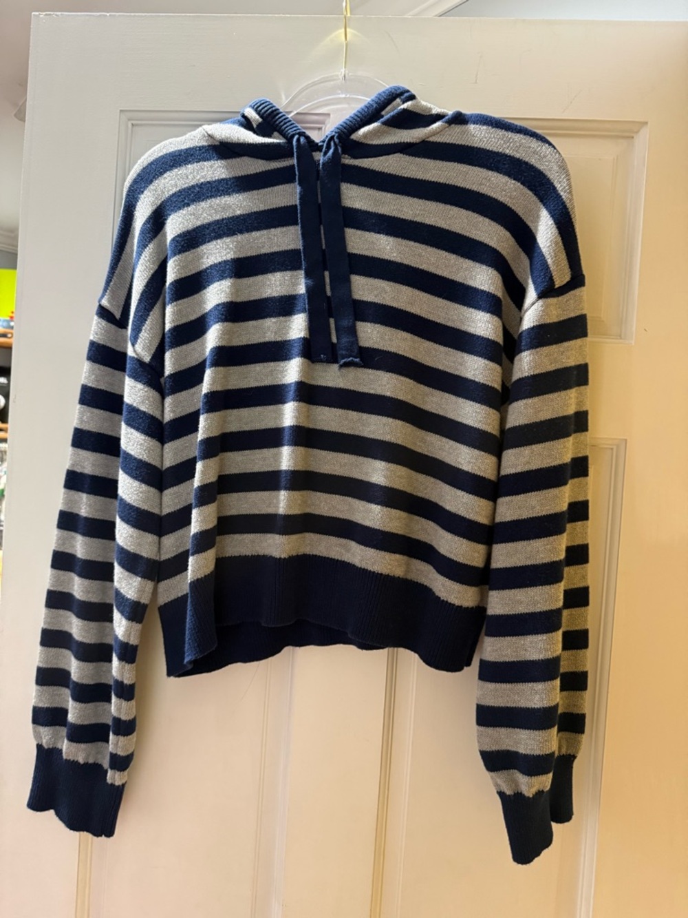 Edikted Striped Knit Hoodie